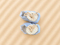 Scarpine Neonato Azzurre con Laccetto