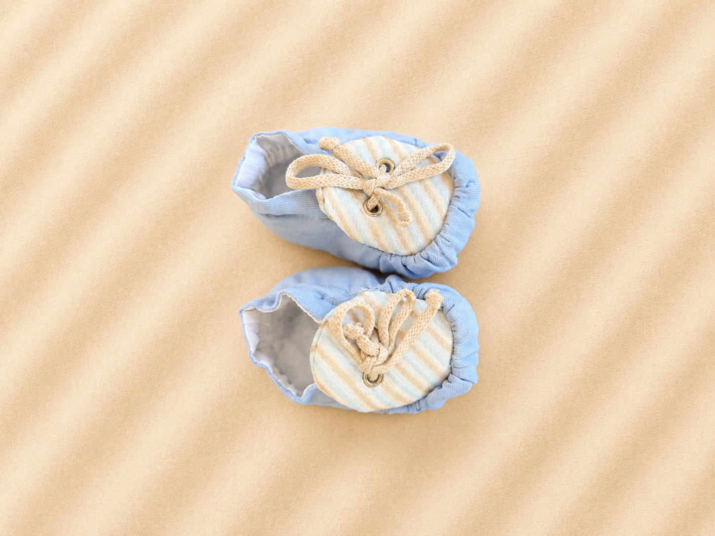 Scarpine Neonato Azzurre con Laccetto