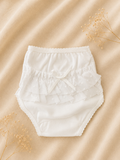 Mutandina Bianca con Volant e Fiocco – Neonata