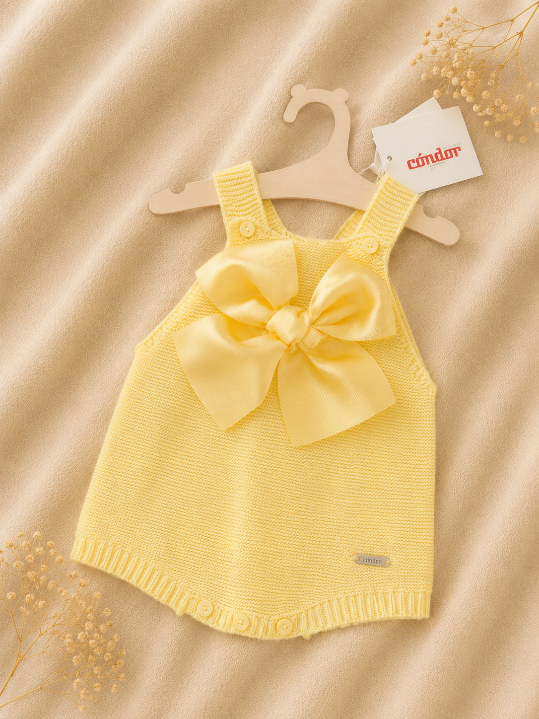 Pagliaccetto giallo con Fiocco in filo – Cóndor