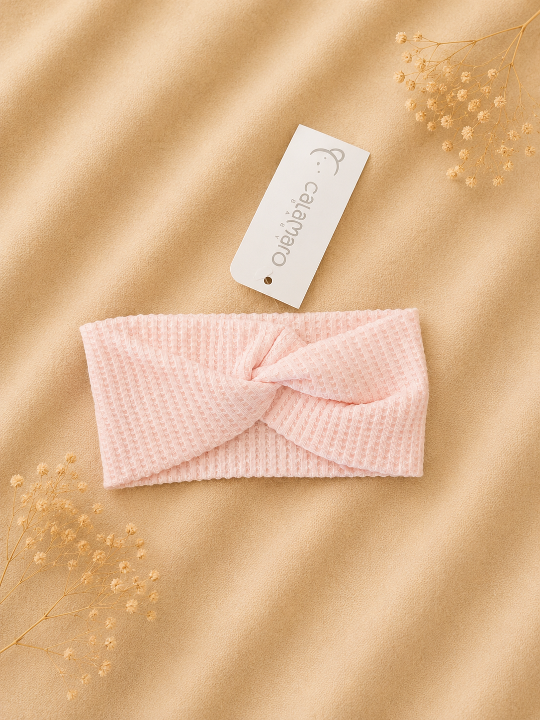 Calamaro Baby Fascia Capelli Annodata Rosa
