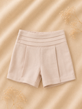 Shorts beige con camicia bianca – Cerimonia Bambino