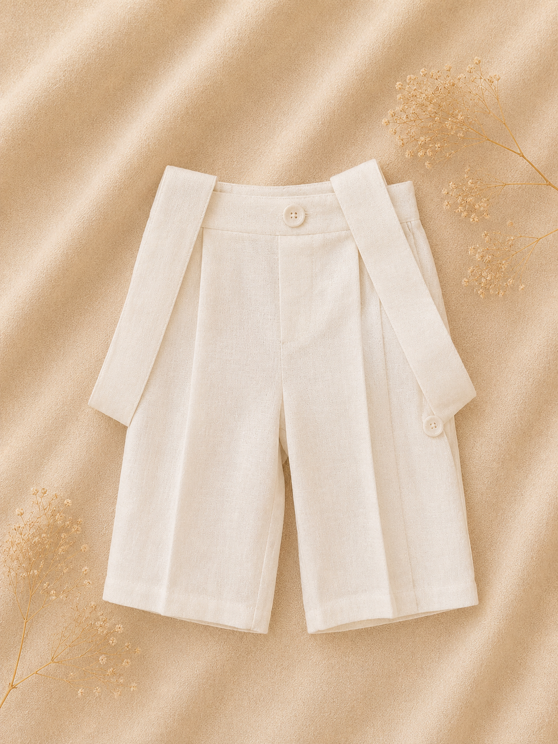 Completo Cerimonia Bambino – Camicia Bianca Manica  e Shorts regolabile