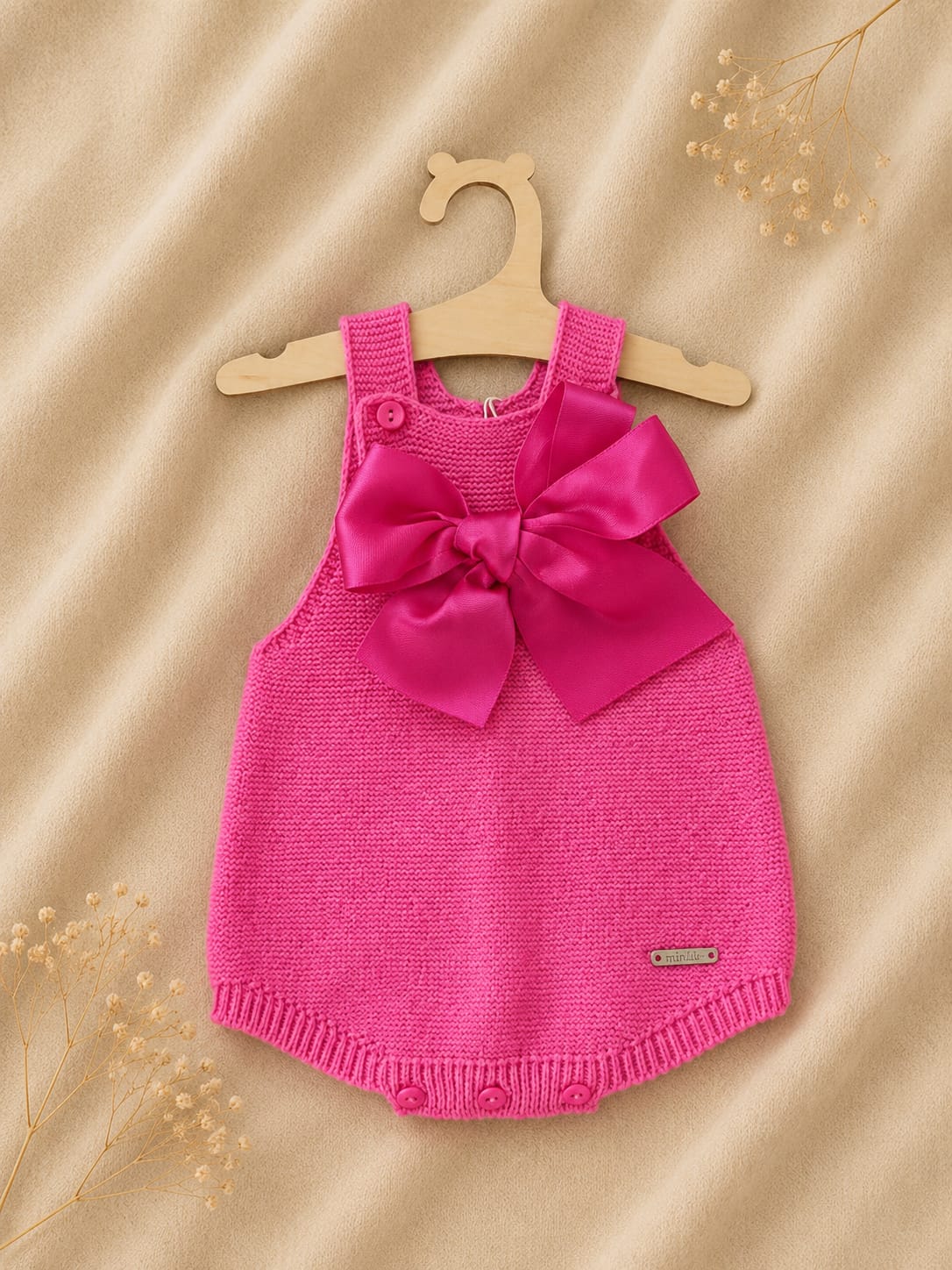 Pagliaccetto Condor Fucsia in Filo con Fiocco in Raso