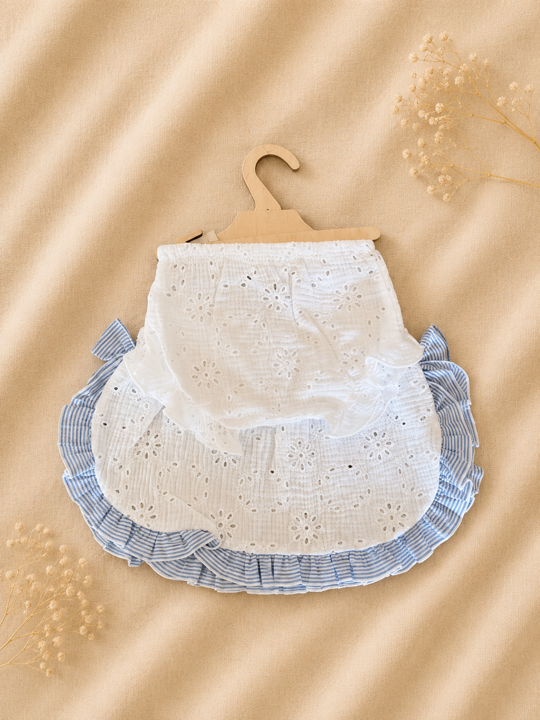 Completo Neonato Calamaro Baby - Pizzo San Carlo con Fiocchi e Pantaloncino Bianco
