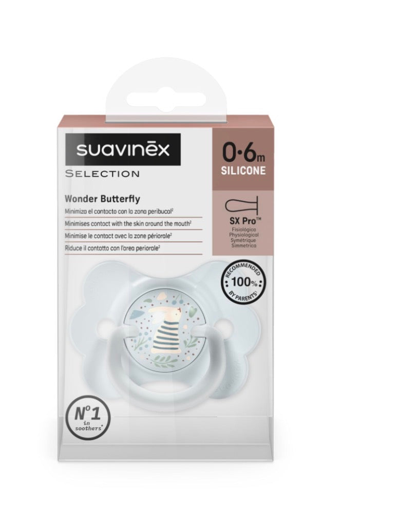 Suavinex Selection Wonder Butterfly Ciuccio Silicone 0-6 Mesi