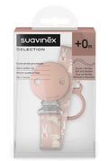 Suavinex Selection Clip Portaciuccio Tessuto Rosa Coniglio +0m