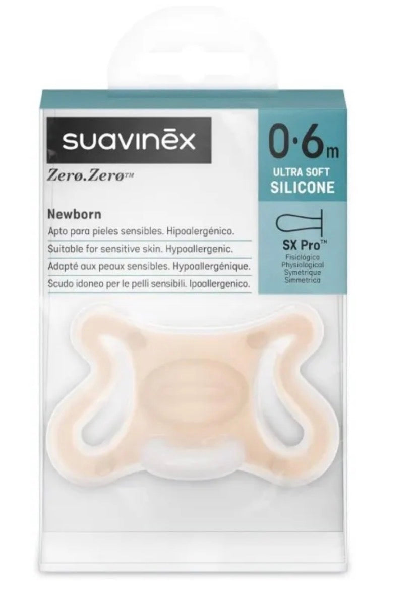 Suavinex Zero.Zero Ciuccio Ultra Soft Silicone 0-6 Mesi