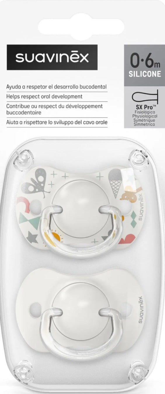 Suavinex Ciuccio Silicone SX Pro 0-6 Mesi Set 2 pz