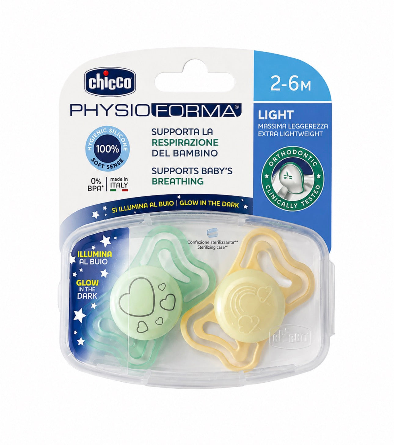 Chicco PhysioForma Light Glow in the Dark 2-6m