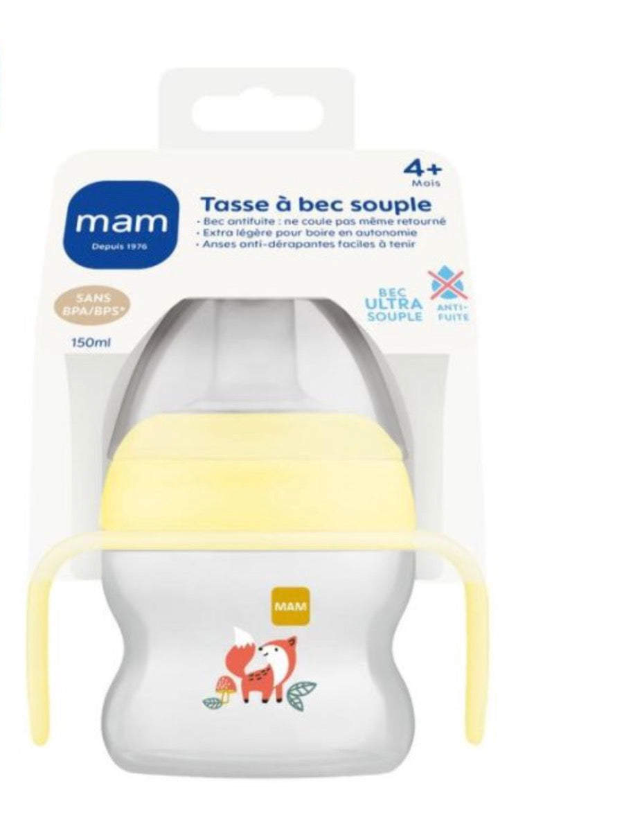MAM Tazza con Beccuccio Souple – 150ml Gialla (4m+)